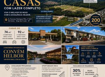 Casa · 74m² · 2 Quartos · 1 Vaga · Casa de Condomínio para venda em Vila Mogilar de 74.00m² com 2 Quartos, 1 Suite e 1 Garagem