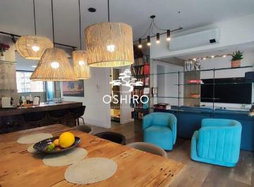 sala · Apartamento três quartos Locação no José Menino em Santos– Pé na Areia com Vista para o Mar