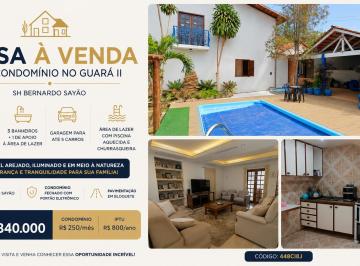 Casa de 4 quartos, Guará · Casa à Venda no Guará II | Bernardo Sayão | 4 Quartos | Piscina Aquecida | Suíte | 550m²| Condomínio