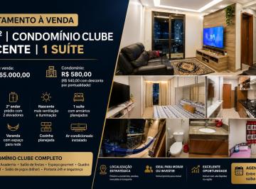 Apartamento de 2 quartos, Samambaia · Apartamento à Venda Samambaia Sul | Via Solare | 65m² | 2 Quartos | 1 Suíte | Condomínio Clube .