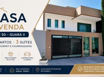 Casa de 5 quartos, Guará · Casa à Venda Guará II|QE 50|6 Quartos|3 Suítes|332m²|Área Gourmet|Churrasqueira|Saldo R$ 60 Mil
