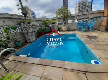 Apartamento · 300m² · 3 Quartos · 5 Vagas · Cobertura em José Menino, Santos/SP de 300m² 3 quartos à venda por R$ 1.500.000,00