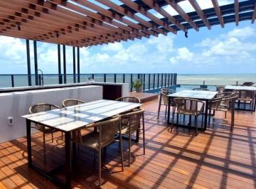 Apartamento de 1 quarto, João Pessoa · REF: AP046 - Flat BEIRA MAR à Venda, João Pessoa, Jardim Oceania, 1 quarto, Pé na areia