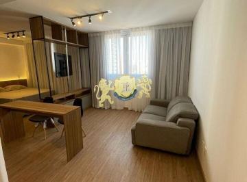 Apartamento · 38m² · 1 Quarto · 1 Vaga · Flat mobiliado para alugar na Chácara Santo Antônio| 38m² | 1 Dormitório | 1 Vaga de Garagem
