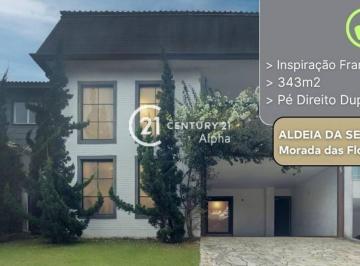 259782abab819322f1b632901526984e81221581 · Casa com 4 dormitórios à venda, 343 m² por R$ 3.800.000,00 - Morada das Flores (Aldeia da Serra) - S
