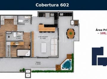 Apartamento · 109m² · 2 Quartos · 1 Vaga · Cobertura de 109 m² com 2 suítes em Coqueiros