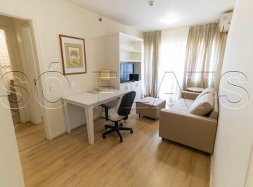 Apartamento · 36m² · 1 Quarto · 1 Vaga · Flat com 1x dorm com serviços de camareira, tv a cabo, vaga de garagem. Com entrada imediata!!