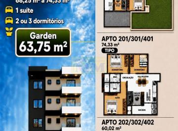Apartamento · 68m² · 2 Quartos · 1 Vaga · RESIDENCIAL LARISSA GARDEN 63.75M2 AREA TOTAL 144.00M2