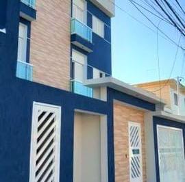 Casa · 77m² · Cobertura s/ condomínio, 2 dormitórios - Pq Erasmo Assunção - Sto. André