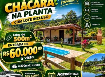 Rural de 2 quartos, Ibiúna · ENTRADA DE R$ 60 MIL, PROJETO CHÁCARA NA PLANTA EM IBIÚNA TERRENO +CONSTRUÇÃO