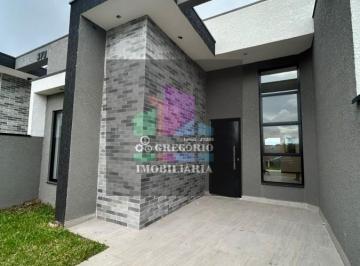 Casa · 90m² · 3 Quartos · 2 Vagas · Casa Nova no Gralha Azul — Suíte e Sala com Luz Natural — Fazenda Rio Grande