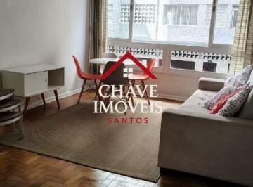 Apartamento · 60m² · 1 Quarto · 1 Vaga · APARTAMENTO À VENDA | 1 DORMITÓRIO + DEPENDÊNCIA | VISTA LATERAL PARA O MAR | ORLA DA PRAIA – SANTOS