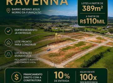 Terreno · 389m² · Lote à Venda no Loteamento Ravenna – Morro da Fumaça/SC