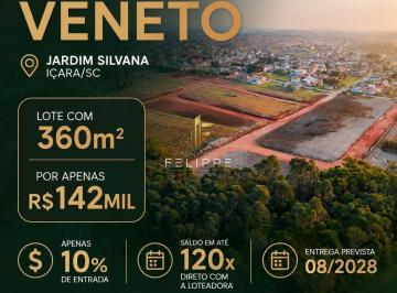 Terreno · 360m² · Lote à Venda no Loteamento Vêneto – Jardim Silvana, Içara/SC