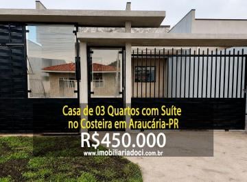 1d9ae1172cef2b0b295941c10fe556e86cae92c8 · Casa de 03 Quartos com Suíte no Costeira em Araucária-PR  - A venda por R$450.000,00