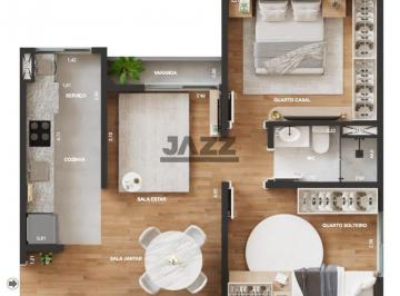 Apartamento · 48m² · 2 Quartos · 1 Vaga · ALUGA-SE: Apartamento Novo (1ª Locação) no Verona Paulínia - Saltinho-Paulinia