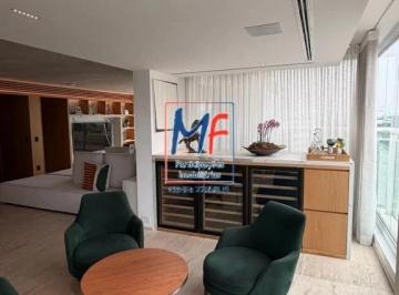 Apartamento · 460m² · 4 Quartos · Apto cobertura à venda Pinheiros, 4 suítes, sala, cozinha, varanda, impecável, banheira, ar condic