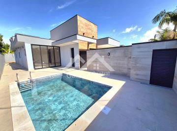 Casa · 150m² · 3 Quartos · 4 Vagas · Casa nova com 3 quartos sendo 2 suítes com piscina em condomínio São Luís