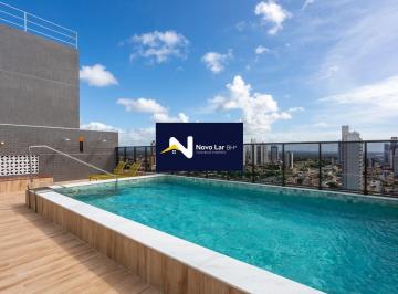 PIscina · Flat 35m², mobiliado, lazer, à venda no Tambauzinho