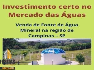 Foto 01 · Venda de fonte de agua mineral região Campinas  SP