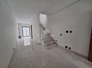 Casa · 95m² · 3 Quartos · 2 Vagas · Sobrado Frontal Novo com 3 Dormitórios, Suíte, Sacada e 2 Vagas