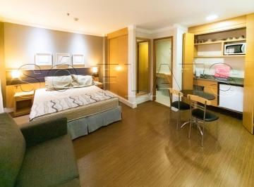 Apartamento · 28m² · 1 Quarto · 1 Vaga · Transamérica Jardins, flat para locação completo todo reformado no coração do Jardim Paulista.