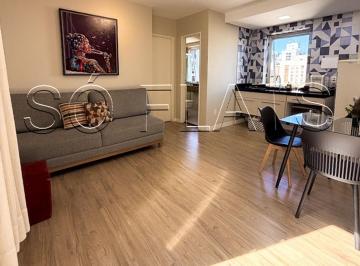Apartamento · 40m² · 1 Quarto · 1 Vaga · Flat Crillon nos Jardins, entre Av Paulista e Oscar Freire, próximo ao metrô Consolação