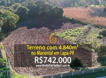 46996ecd5790da479f5216795d6b05fef7ffabf8 · Terreno com 4.840m² no Mariental em Lapa-PR - À venda por R$742.000,00
