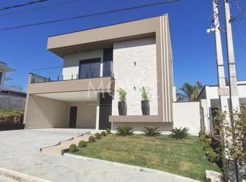 Casa · 330m² · 4 Quartos · 4 Vagas · Casa de Alto Padrão no Condomínio Terras do Vale - 263m², Estilo Contemporâneo, 100% Automatizada, E