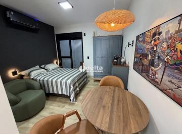 Casa · 90m² · 1 Quarto · 1 Vaga · Casa residencial mobiliada com 1 suíte disponível para locação no bairro Minas Gerais em Uberlândia-