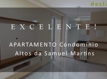 Apartamento · 52m² · 2 Quartos · 1 Vaga · APARTAMENTO PARA LOCAÇÃO NO CONDOMÍNO ALTOS DA SAMUEL MARTINS JD. DO LAGO JUNDIAI