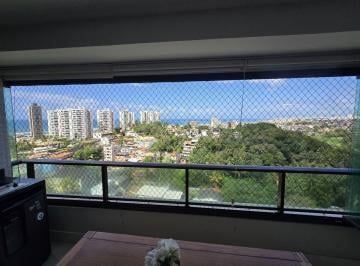 Apartamento de 3 quartos, Salvador · Apartamento a venda PARQUE TROPICAL 3 suites 113m2 alto vista mar 2 vgs infraestrutura dependência