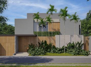 Casa de 5 quartos, Brasília · SHIS QI 11 -5 suítes, fachada contemporânea, colunas de concreto aparente e piscina