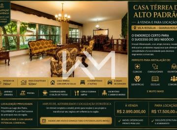 Casa · 520m² · 5 Quartos · 5 Vagas · Casa Térrea Comercial 520 m² na Vila Rosália – Terreno 750 m² - Av. São Luíz