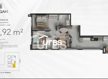 Apartamento · 59m² · 2 Quartos · 1 Vaga · Singah Flamboyant - Jardim Goiás