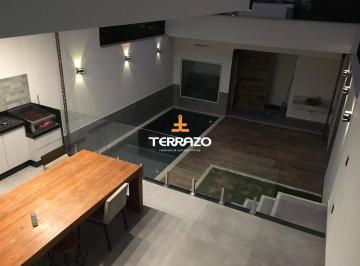 Area Gourmet - Pavimento Inferior · Casa multinível na Morada da Colina — 4 quartos, escritório e lazer completo com área gourmet, pisci