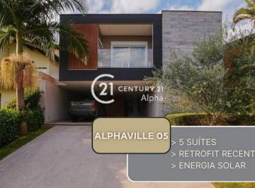 ecb722f83c5be67e8b6f8fb946d3310dd40f37ae · Casa com 5 dormitórios à venda, 476 m² por R$ 4.800.000,00 - Residencial Cinco (Alphaville) - Santan
