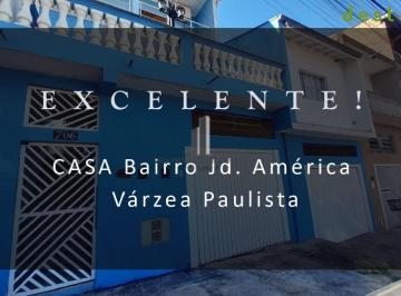 Casa · 200m² · 5 Quartos · 4 Vagas · CASA PARA VENDA NO BAIRRO JARDIM AMÉRICA EM VÁRZEA PAULISTA