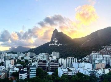 Vista varanda · Quarto sala em Botafogo com varanda, vista livre e 1 vaga
