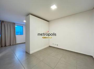 Sala de Estar · Studio com 1 dormitório para alugar, 37 m² por R$ 2.607,00/mês - Centro - São Caetano do Sul/SP
