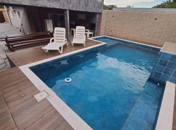 Casa · 270m² · 2 Quartos · 4 Vagas · Casa com piscina à venda no bairro Jardim Coronel – Itanhaém/SP