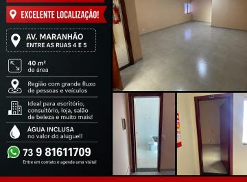 Comercial de 1 quarto, Gurupi · Sala comercial na Av Maranhao (água inclusa)