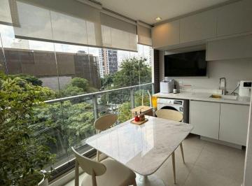 Apartamento de 1 quarto, São Paulo · MOEMA 64m² / 1 SUÍTE ( REVERSIVEL PARA 2 DORM) / LAVABO / MOBILIADO / AR-COND. / 1 VAGA / LAZER