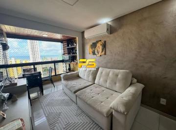 Apartamento · 102m² · 3 Quartos · 2 Vagas · Apartamento com 3 dormitórios à venda, 102 m² por R$ 800.000,00 - Manaíra - João Pessoa/PB