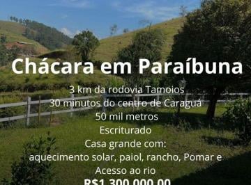 Rural de 3 quartos, Paraibuna · Chácara de 50.000 m² em Paraibuna | Escritura e acesso ao rio