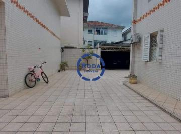 Casa · 68m² · 2 Quartos · 1 Vaga · Sobrado residencial à venda na Vila Mathias, Santos, com jardim e 2 quartos