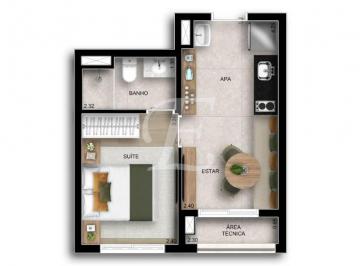 ce802f8e5c4e5b37710ea1902654c6497eee27e8 · Apartamento com 1 dormitório à venda, 28 m² por R$ 390.000,00 - Alto do Ipiranga - São Paulo/SP