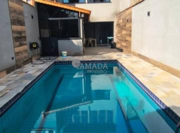 354bcd460544b572b2dfd02daca4be177e91ead3 · Sobrado frontal com Piscina de 3 quartos, amplo quintal com área gourmet à venda, 189 m² por R$ 1.40