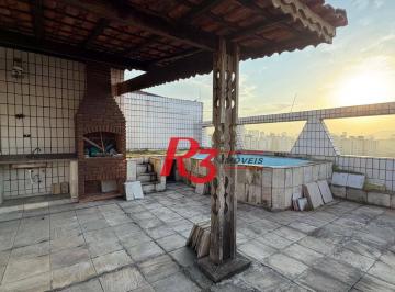 1e67ee8c9ca737dbe660a5794dc5eae2d0a3f6ea · Cobertura com 3 dormitórios à venda, 112 m² por R$ 750.000,00 - Estuário - Santos/SP