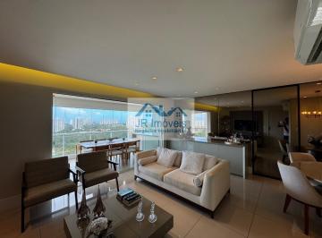 Sala de Estar/ Jantar · Apartamento à Venda de 3 Quartos c/ 1 Suíte - Condomínio Residencial Greenville Etco - Patamares - S